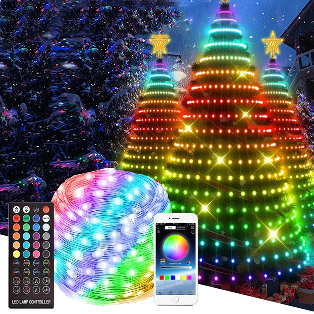 3 Pack Remote Fairy Lights,RGB Fairy String Lights,98.4 ft APP and Remote Control,USB IP65 Waterproof Color Changing Fairy Lights for Christmas Wedding Party