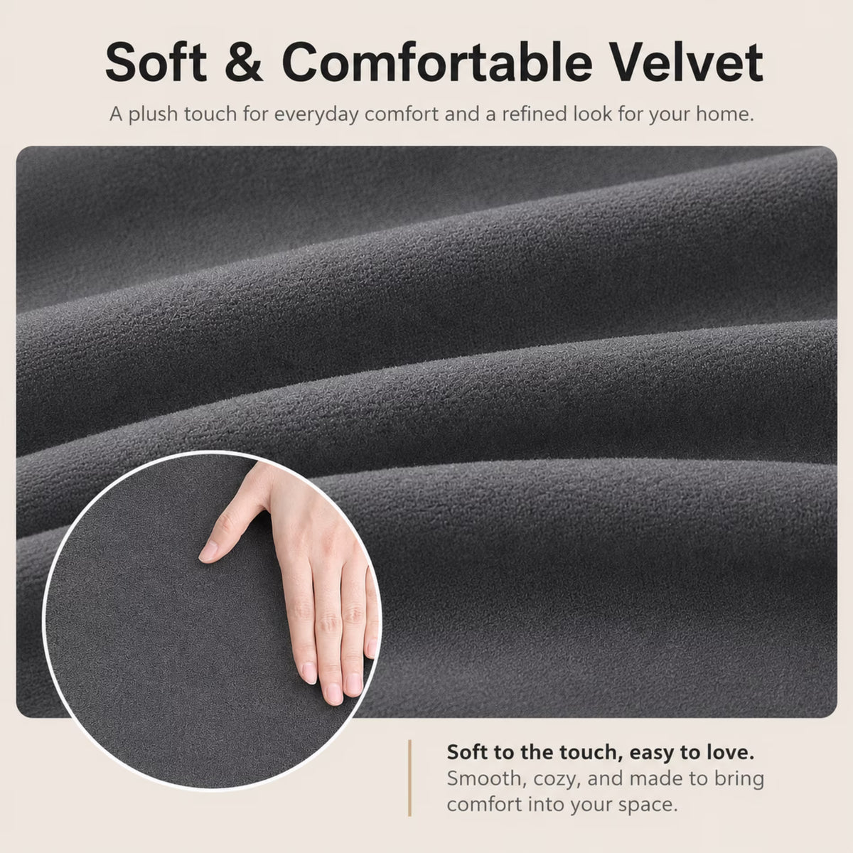ChrumpTon Chair Covers for Dining Chairs Set of 4, Stretch Dining Chair Slipcovers, Removable Washable Chair Covers with Elastic Fit, Chair Protectors for Dining Room, Kitchen, Hotel, Dark Gray