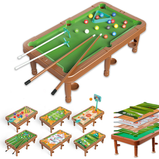 Multi Game Table For Kids,Kids Pool Table With Accessories,Basketball,Billiards,Football,Ice Hockey,Bowling,Golf,All In One,For Indoor Outdoor,Family,Kids and Adults
