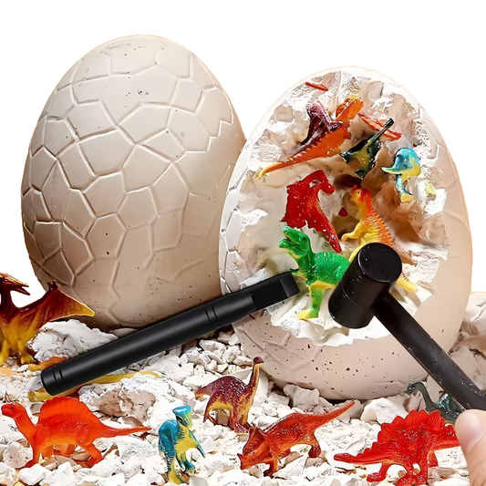 Dino Egg Dig Kit,Fossilized Dinosaur Egg,Dig 2 Big Dinosaur Eggs,Educational Science Dinosaurs Toys for Kids 8-12,Gifts for Boys & Girls