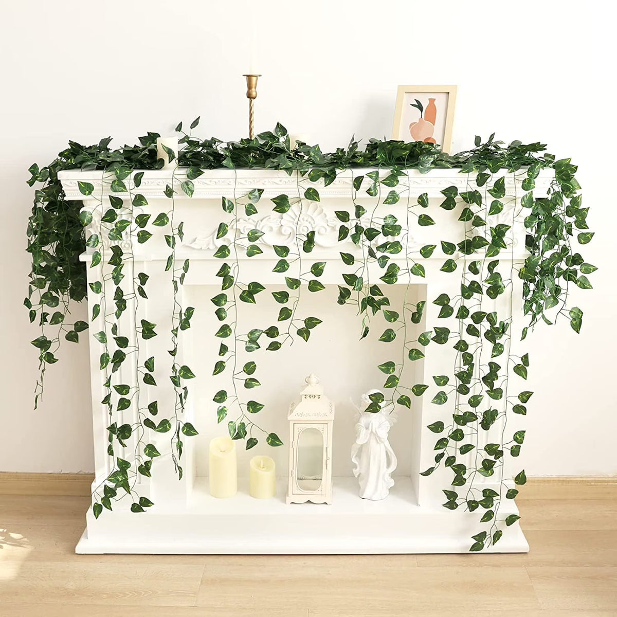 24 Pack Fake Vines for Room Decor,168 ft Wall Vine Hanging,Artificial Plant Ivy for Home Bedroom Party Garden Wall Room Decor