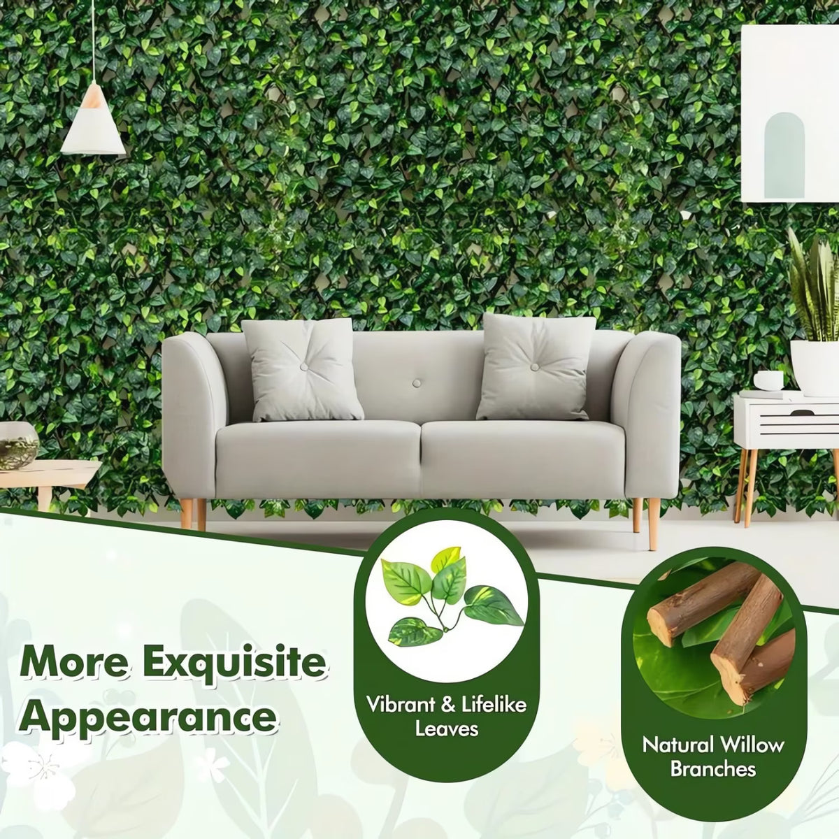 24 Pack Fake Vines for Room Decor,168 ft Wall Vine Hanging,Artificial Plant Ivy for Home Bedroom Party Garden Wall Room Decor