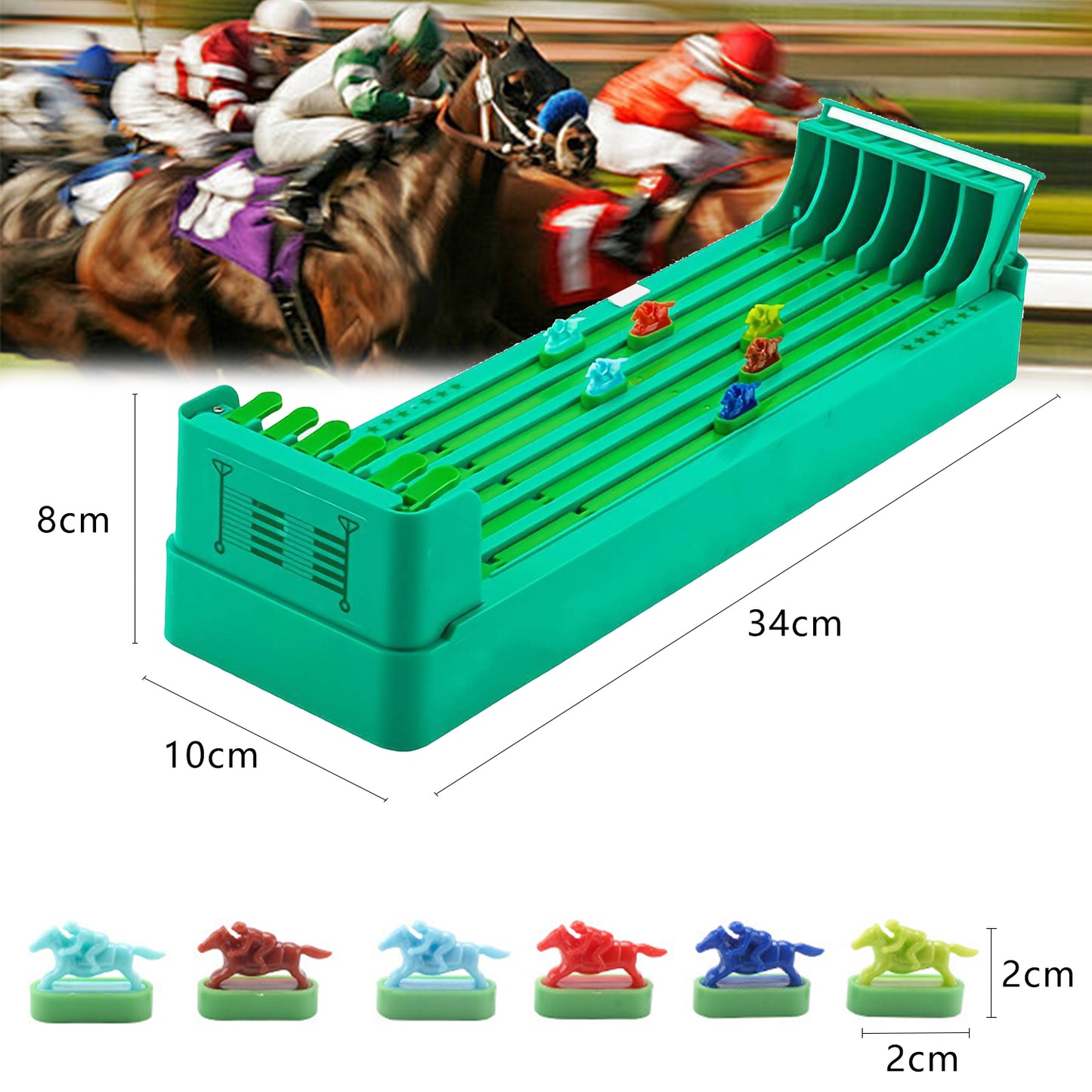 Desktop Horse Racing Game,Horse Racing Toys with 6 Horses,Table Games for Family Gatherings and Parties,A Holiday Gift for Kids or Adult