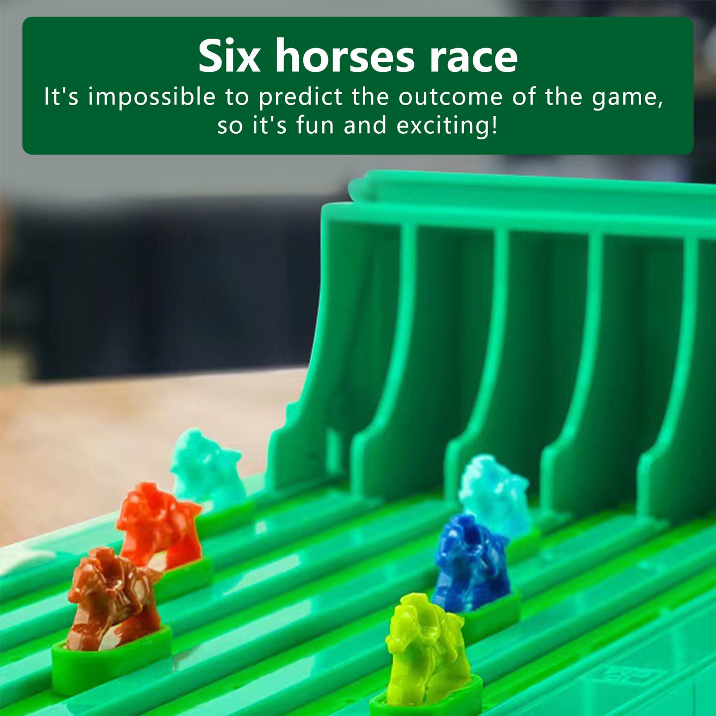 Desktop Horse Racing Game,Horse Racing Toys with 6 Horses,Table Games for Family Gatherings and Parties,A Holiday Gift for Kids or Adult