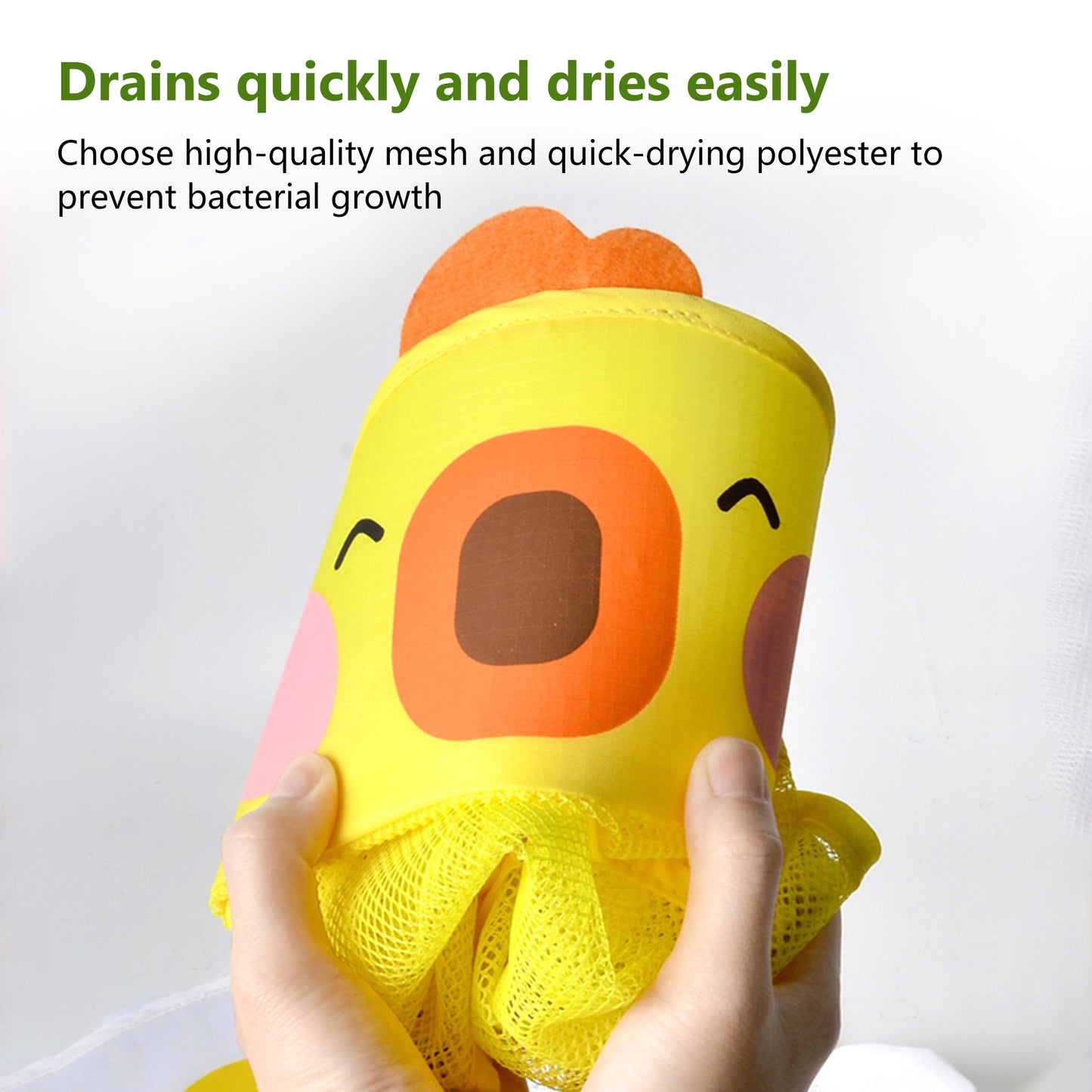 Bath Toy Storage x 3 + 6 Ultra Strong Suction Cups,Baby Bath Toy Organizer for Bath,Animal-shaped Mesh Bag and 36 Alphanumeric Toys,For Kids & Toddlers