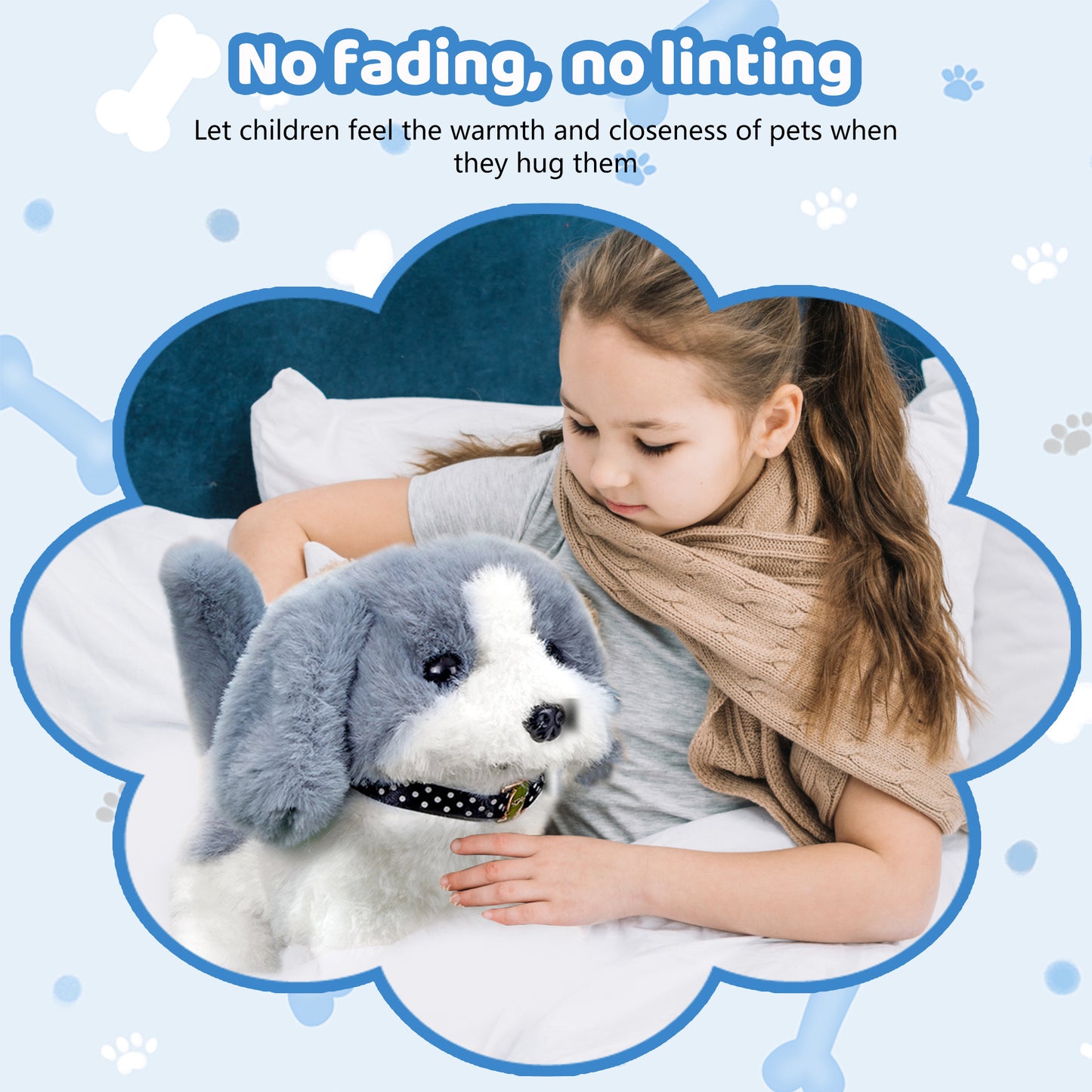 Plushdog Toy for Kids,Kids Electronic Pets,Toy Dog That Walks and Barks,Kids Puppy Toy With Space Cabin Kennel,A Total of 12 Pcs,Best 2 years old girl toys