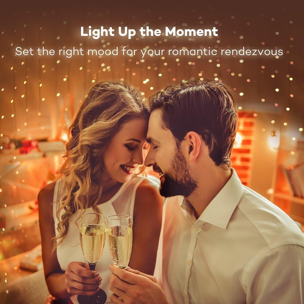 32.8 ft Photo String,100 LED Photo Clips,USB Powered Photo Clip Light,50 Clip String Lights for Picture Party Bedroom Wedding Camping,Warm White