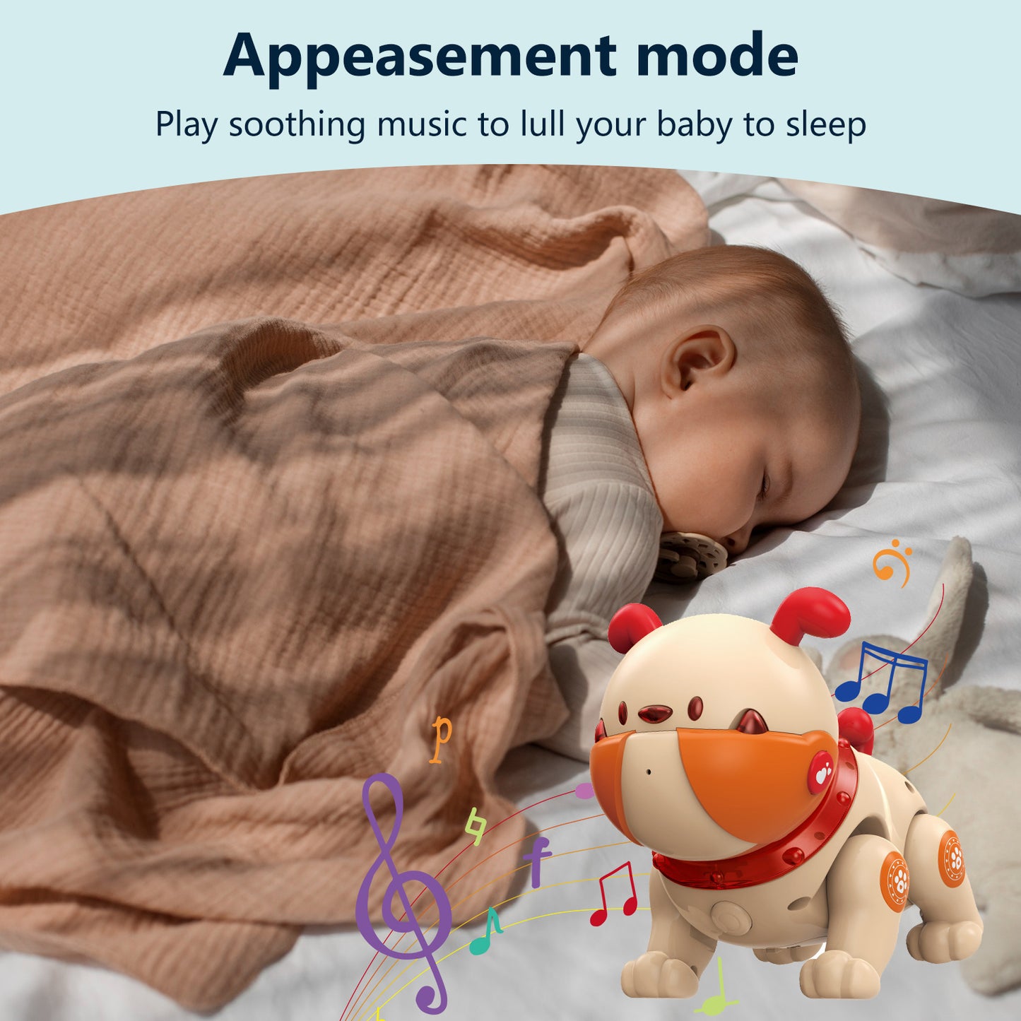 Remote Control Robot Dog Toy, Smart Interactive Robotic Pets, RC Robot Toys Dog Pit Bull ，Music Dancing Handstand Push-up Follow Functions for Kids Boys Girls