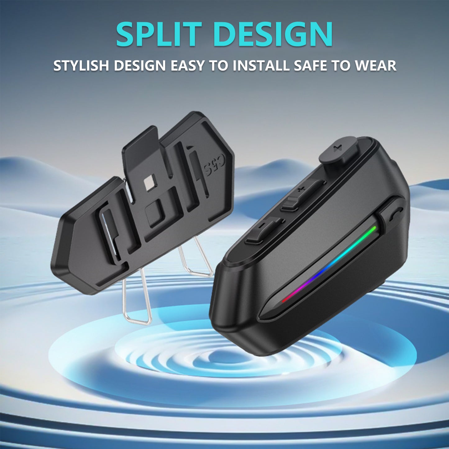 Motorcycle Headset,Motorcycle Headphones,Helmet Speakers,Automatic Answer Music Control,High Sound Quality System Ultra Thin Cycling,Skiing,Riding