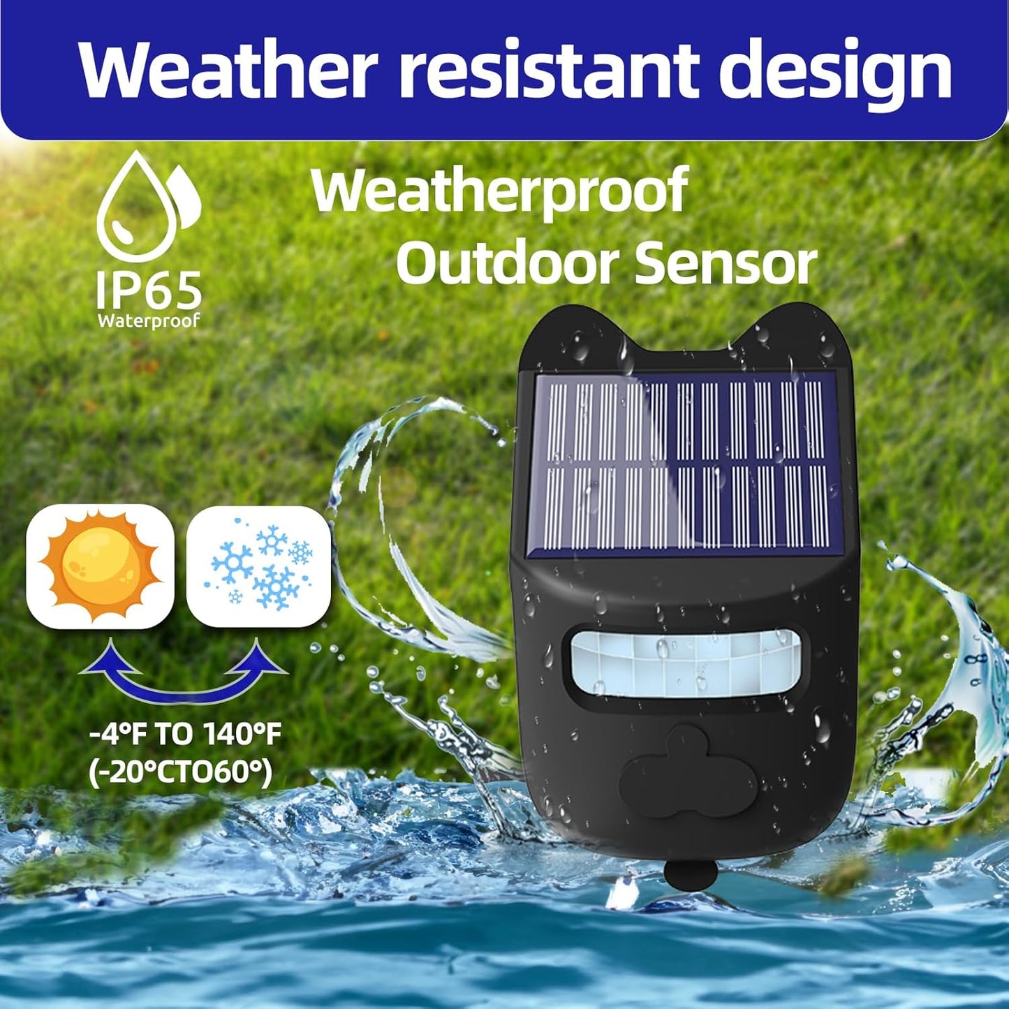 Solar Driveway Alarms Wireless,Outdoor Waterproof Motion Detector,700 ft Long Range Sensor,No Need Replace Batteries Security Driveway Alert System(1 Receiver 1 Sensor),Black