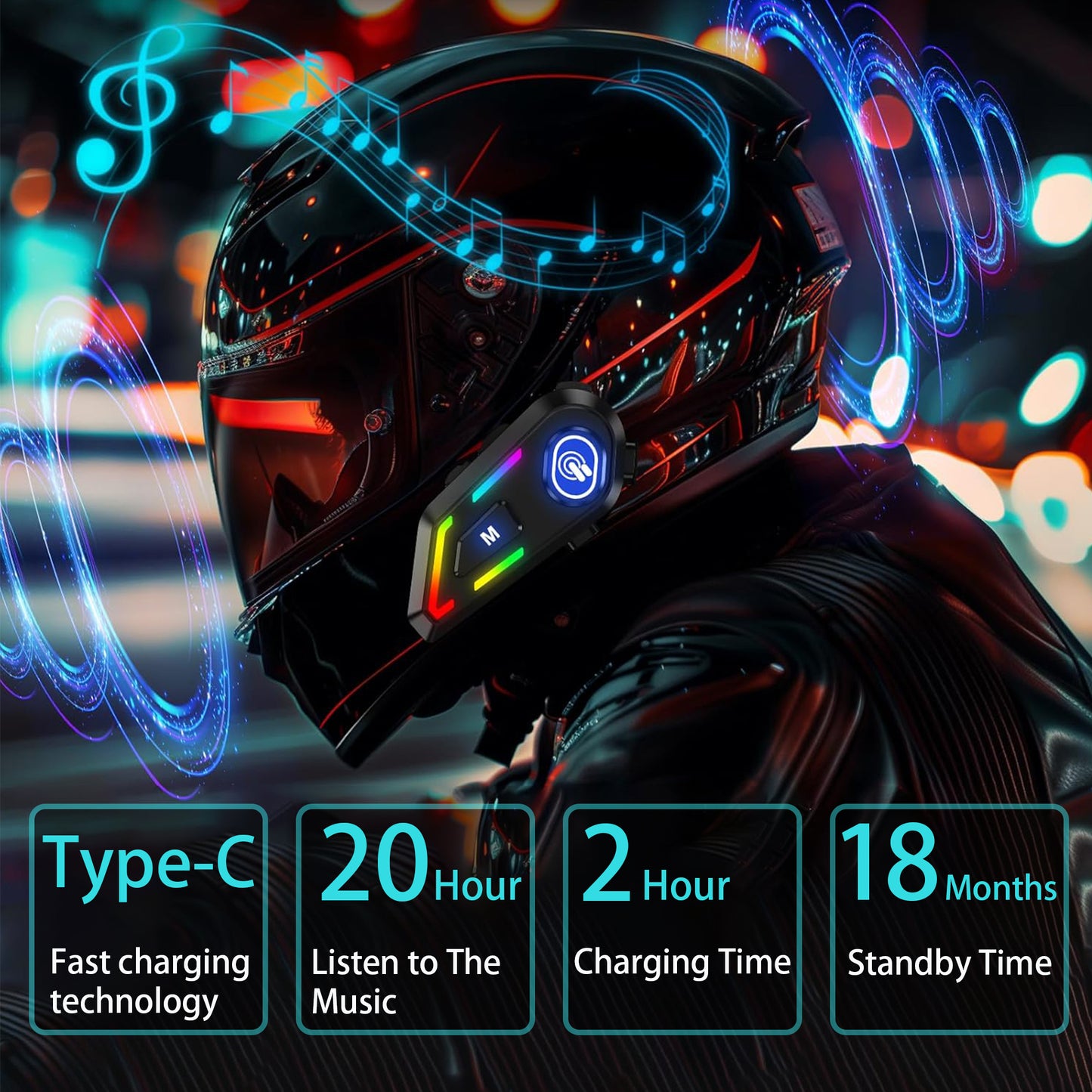 Motorcycle Headset,Motorcycle Headphones,Helmet Speakers,Automatic Answer Music Control,High Sound Quality System Ultra Thin Cycling,Skiing,Riding