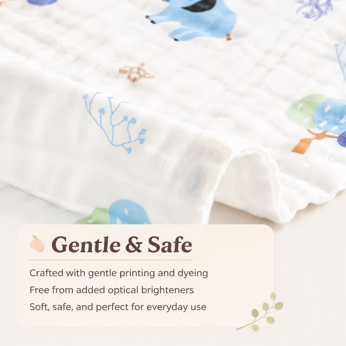 ChrumpTon 10 Pack Muslin Burp Cloths, 2 Sizes (20" x 10" & 10" x 10"), 100% Cotton, 6-Layer, Soft & Absorbent Baby Burp Cloths for Newborns