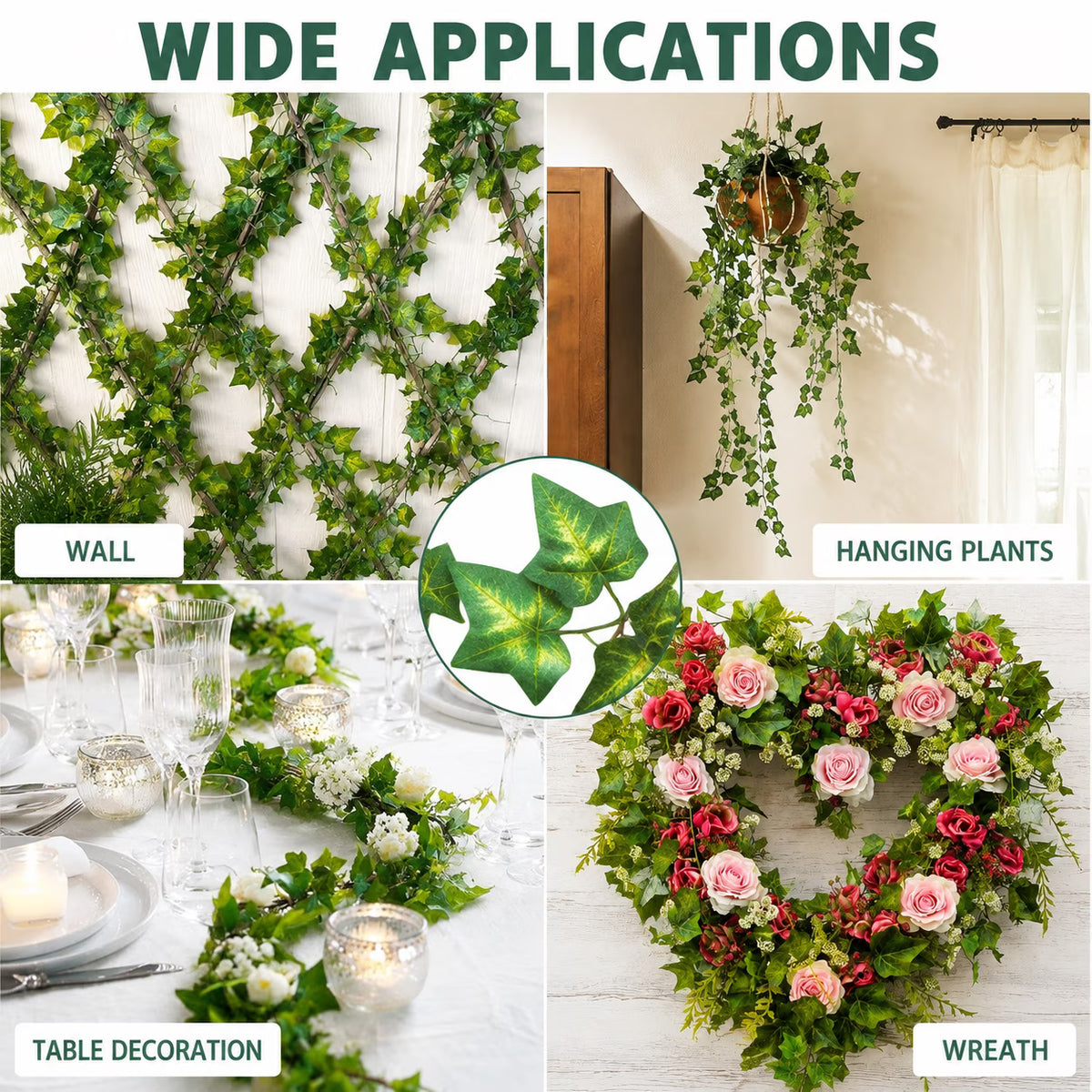 24 Pack Fake Vines for Room Decor,168 ft Wall Vine Hanging,Artificial Plant Ivy for Home Bedroom Party Garden Wall Room Decor